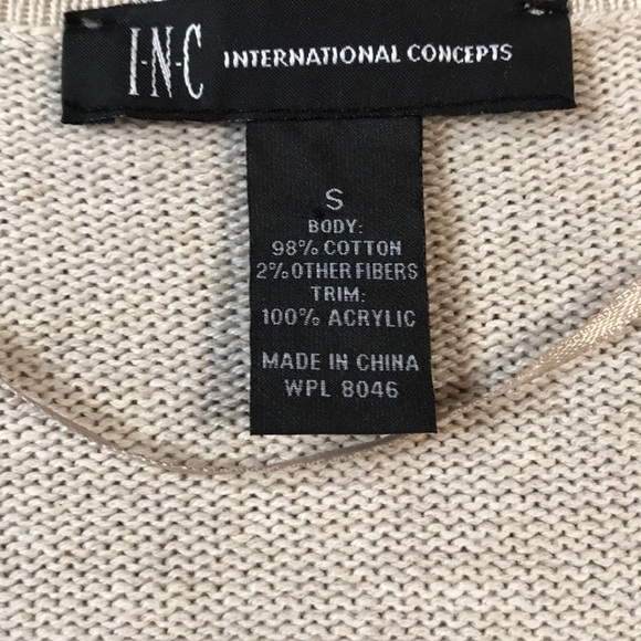 INC AZTEC Pink Knit Fringe Sweater Size S - Picture 2 of 6